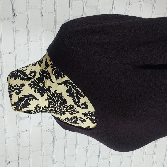 New York & Company Size Medium Black Belted Sweater Dress - Picture 5 of 11